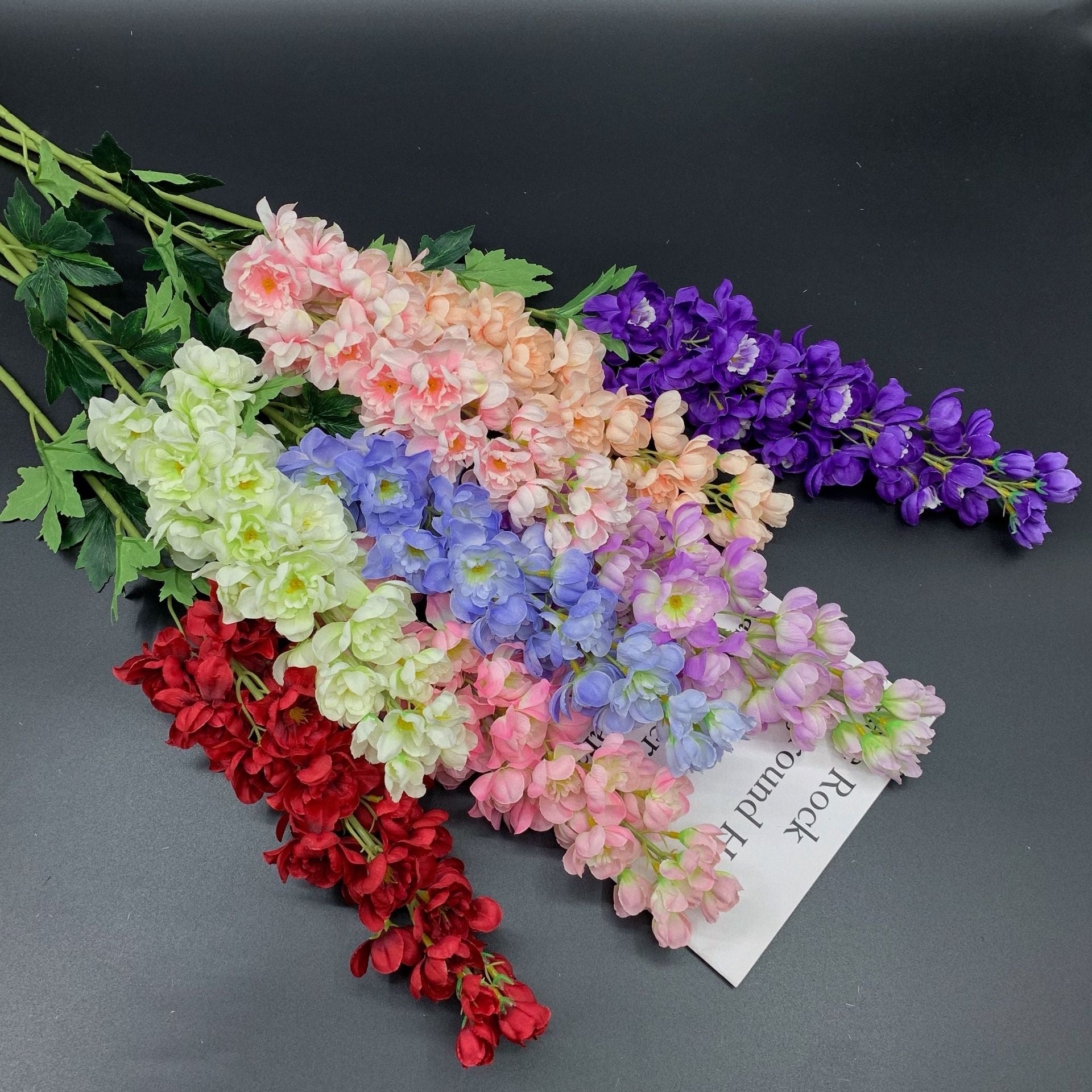 100CM Outdoor artificial flower simulation high-branched large violet silk flower swallow grass wedding top decoration home store soft decoration wholesale artificial flowers